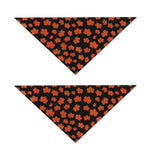 Orange Maple Leaves Pattern Print Dog Bandana