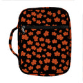 Orange Maple Leaves Pattern Print Front Pocket Bible Bag