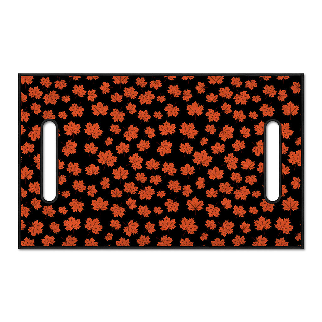 Orange Maple Leaves Pattern Print Golf Cart Seat Cover