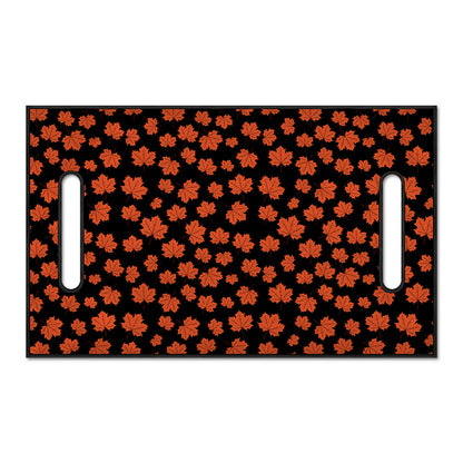 Orange Maple Leaves Pattern Print Golf Cart Seat Cover