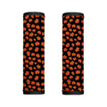 Orange Maple Leaves Pattern Print Handle Covers