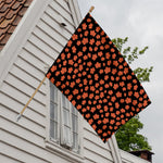 Orange Maple Leaves Pattern Print House Flag