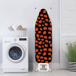 Orange Maple Leaves Pattern Print Ironing Board Cover