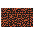 Orange Maple Leaves Pattern Print Polyester Doormat