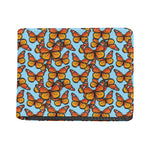 Orange Monarch Butterflies Pattern Print Bifold Wallet