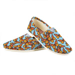 Orange Monarch Butterflies Pattern Print Casual Shoes