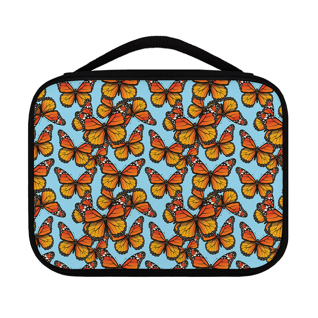 Orange Monarch Butterflies Pattern Print Classic Bible Case