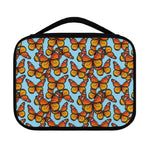 Orange Monarch Butterflies Pattern Print Classic Bible Case