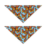 Orange Monarch Butterflies Pattern Print Dog Bandana