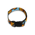 Orange Monarch Butterflies Pattern Print Dog Collar