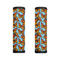 Orange Monarch Butterflies Pattern Print Handle Covers