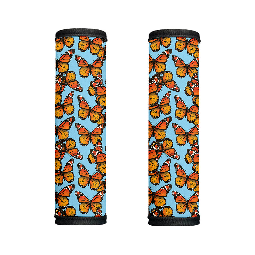 Orange Monarch Butterflies Pattern Print Handle Covers