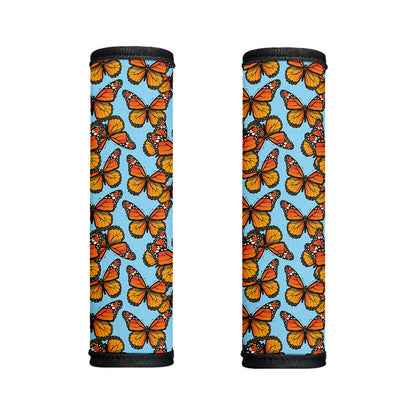 Orange Monarch Butterflies Pattern Print Handle Covers