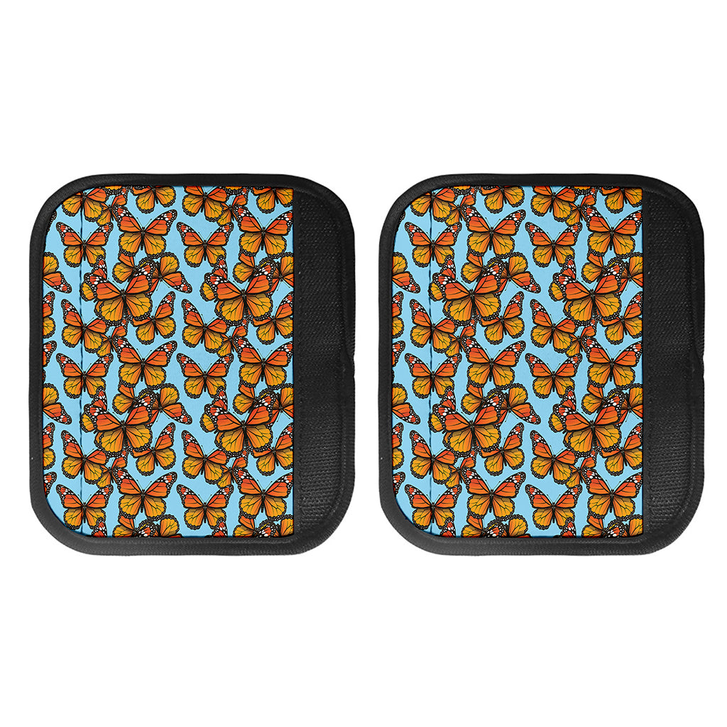 Orange Monarch Butterflies Pattern Print Handle Covers