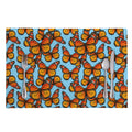 Orange Monarch Butterflies Pattern Print Placemat