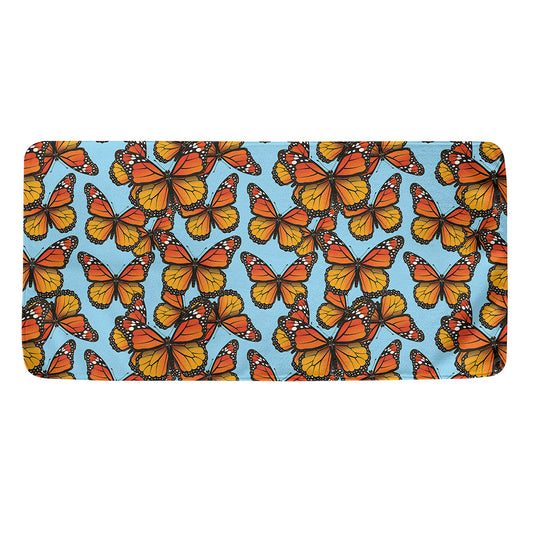 Orange Monarch Butterflies Pattern Print Towel