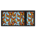 Orange Monarch Butterflies Pattern Print Trifold Wallet