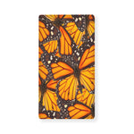 Orange Monarch Butterfly Pattern Print Baby Crib Sheet