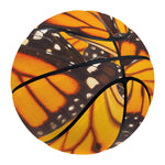 Orange Monarch Butterfly Pattern Print Basketball