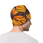 Orange Monarch Butterfly Pattern Print Beanie