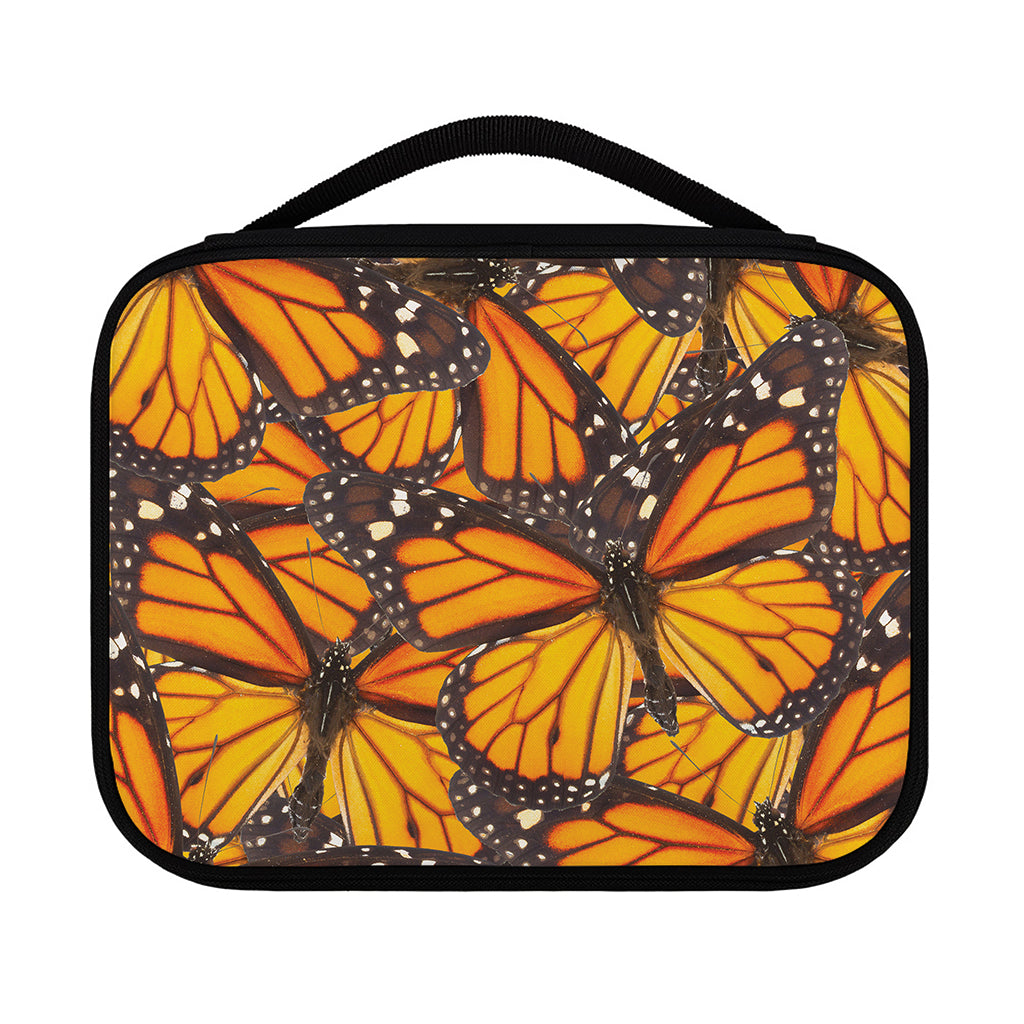 Orange Monarch Butterfly Pattern Print Classic Bible Case