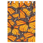 Orange Monarch Butterfly Pattern Print Curtain