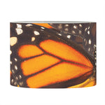 Orange Monarch Butterfly Pattern Print Drum Lamp Shade