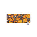 Orange Monarch Butterfly Pattern Print Extended Mouse Pad