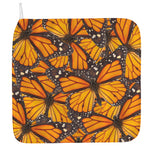 Orange Monarch Butterfly Pattern Print Hand Towel