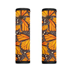 Orange Monarch Butterfly Pattern Print Handle Covers