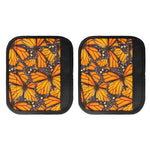 Orange Monarch Butterfly Pattern Print Handle Covers