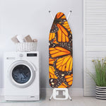 Orange Monarch Butterfly Pattern Print Ironing Board Cover
