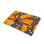 Orange Monarch Butterfly Pattern Print Pet Cooling Mat Cover