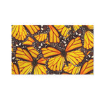 Orange Monarch Butterfly Pattern Print Polyester Flag