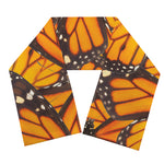 Orange Monarch Butterfly Pattern Print Scarf