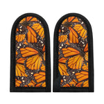 Orange Monarch Butterfly Pattern Print Skillet Handle Cover
