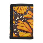 Orange Monarch Butterfly Pattern Print Trifold Wallet