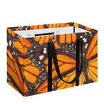 Orange Monarch Butterfly Pattern Print Utility Tote Bag