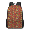 Orange Monarch Butterfly Print 17 Inch Backpack