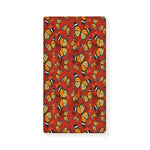Orange Monarch Butterfly Print Baby Crib Sheet