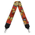 Orange Monarch Butterfly Print Bag Strap