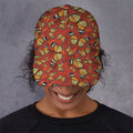 Orange Monarch Butterfly Print Baseball Cap