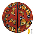 Orange Monarch Butterfly Print Basketball