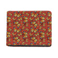 Orange Monarch Butterfly Print Bifold Wallet