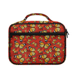Orange Monarch Butterfly Print Briefcase Bible Bag