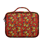 Orange Monarch Butterfly Print Briefcase Bible Bag