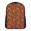 Orange Monarch Butterfly Print Casual Backpack
