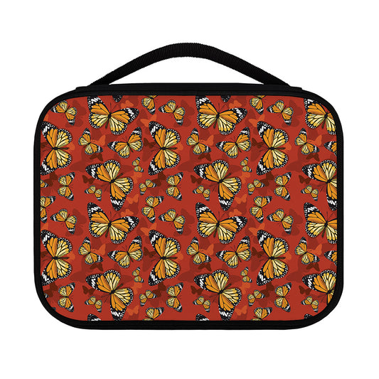 Orange Monarch Butterfly Print Classic Bible Case