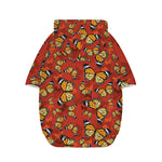 Orange Monarch Butterfly Print Dog Zip Up Hoodie