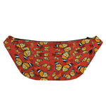 Orange Monarch Butterfly Print Fanny Pack